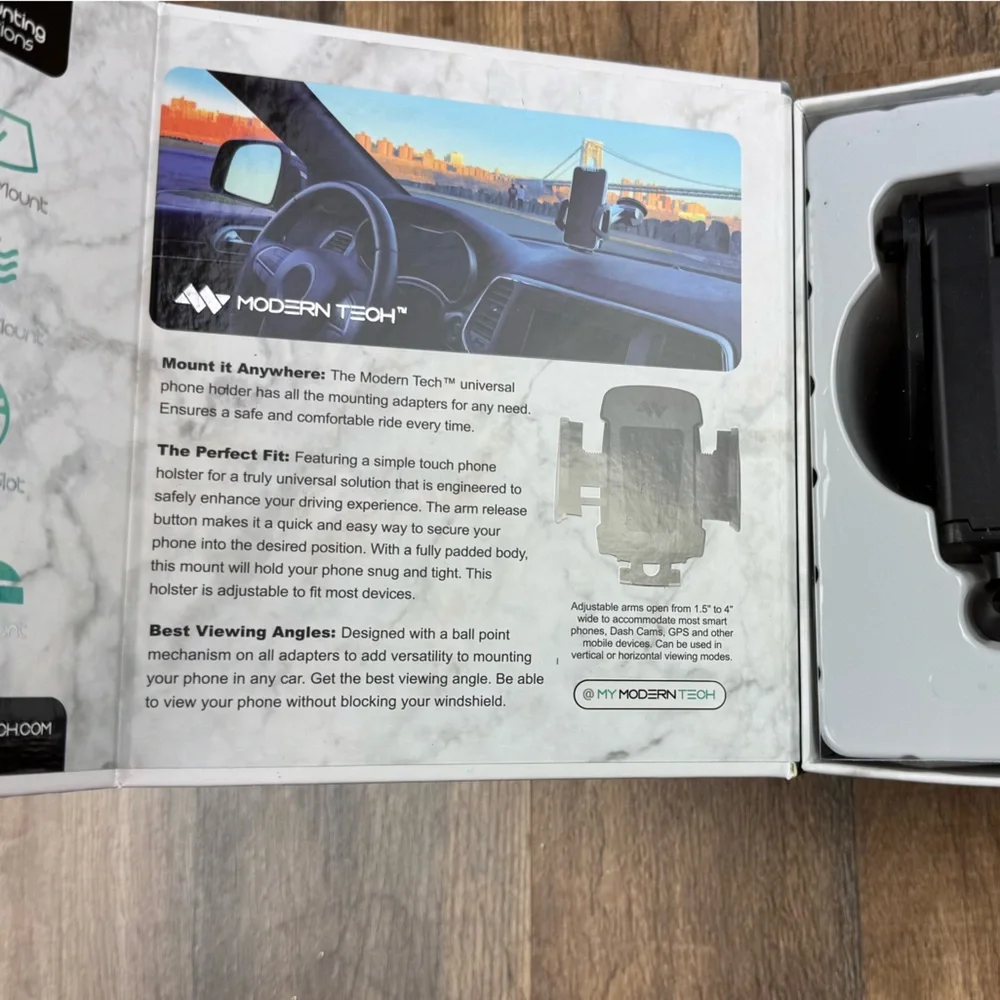 Black Phone Mount